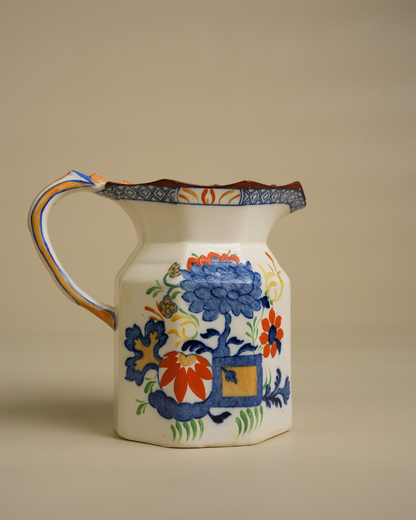 Mason's Ironstone Jardiniere Pattern Jug, Octagonal