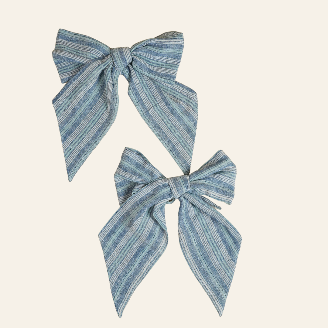Blue Festive Bows  | Set of 2