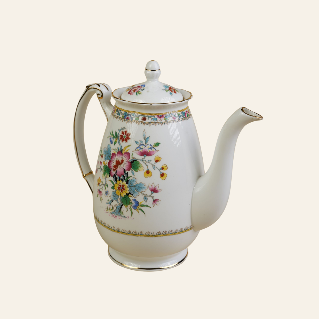 Coalport Ming Rose Coffee Pot