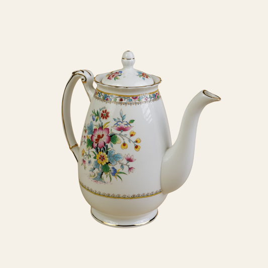 Coalport Ming Rose Coffee Pot