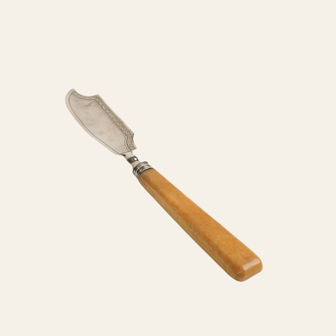 Antique Solid Silver Serving Knife