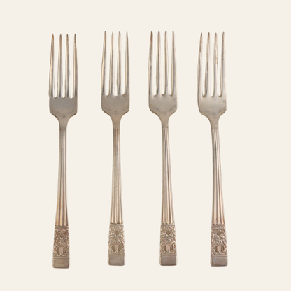 Antique Silver-plated Forks | Set of 8