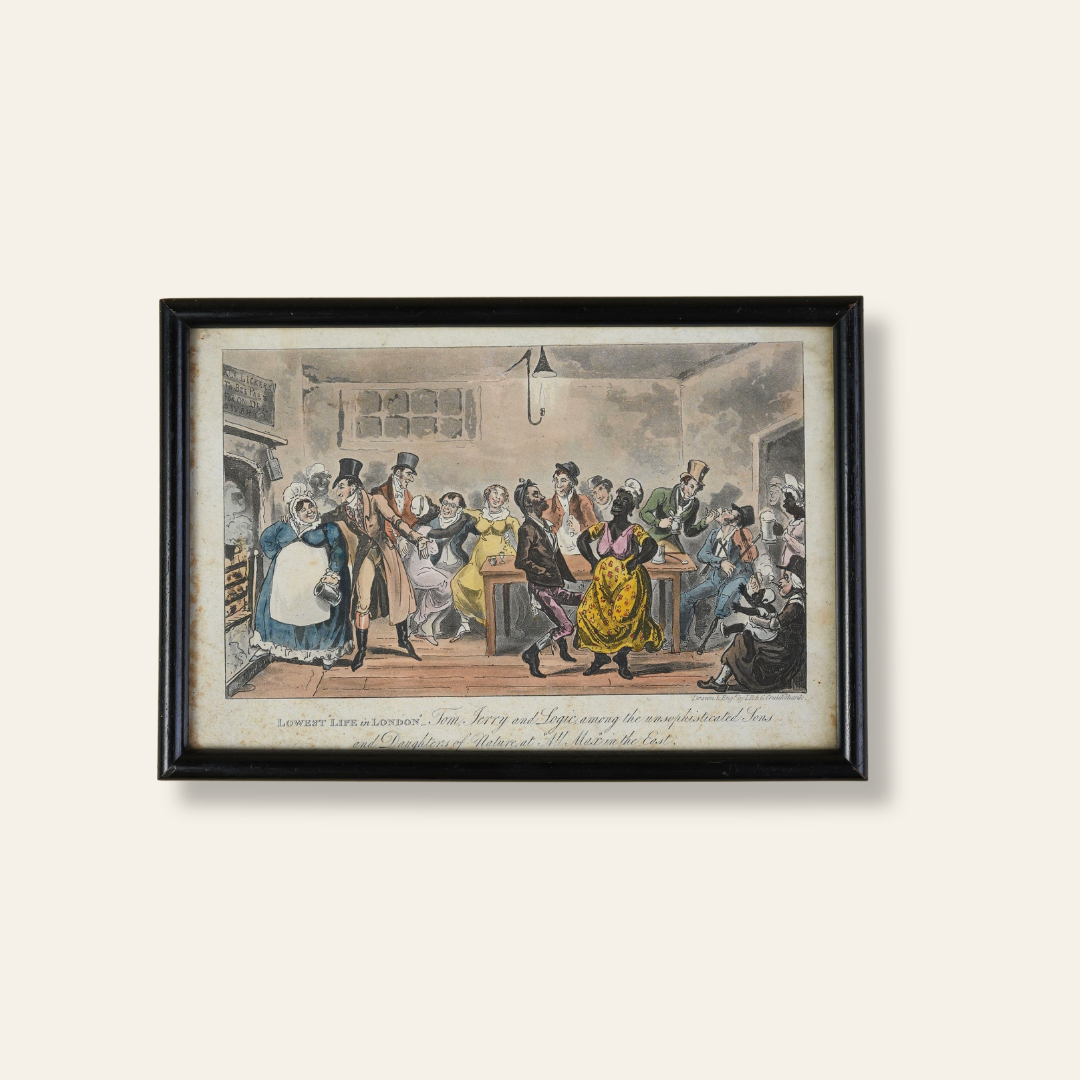 Regency Hand-Coloured Aquatint, Pierce Egan's Life in London, 1821