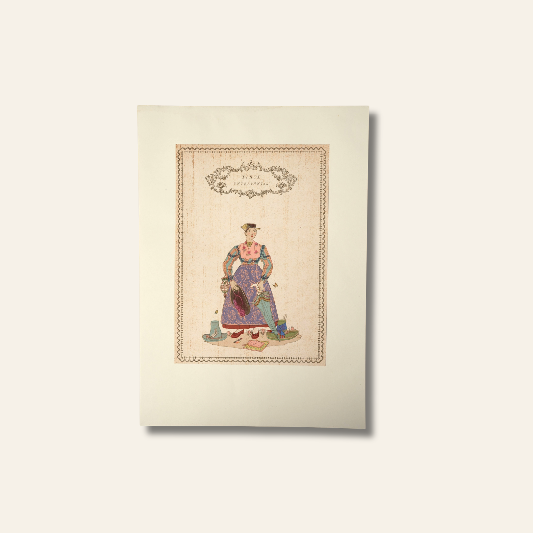 Austrian Folk Costume Print