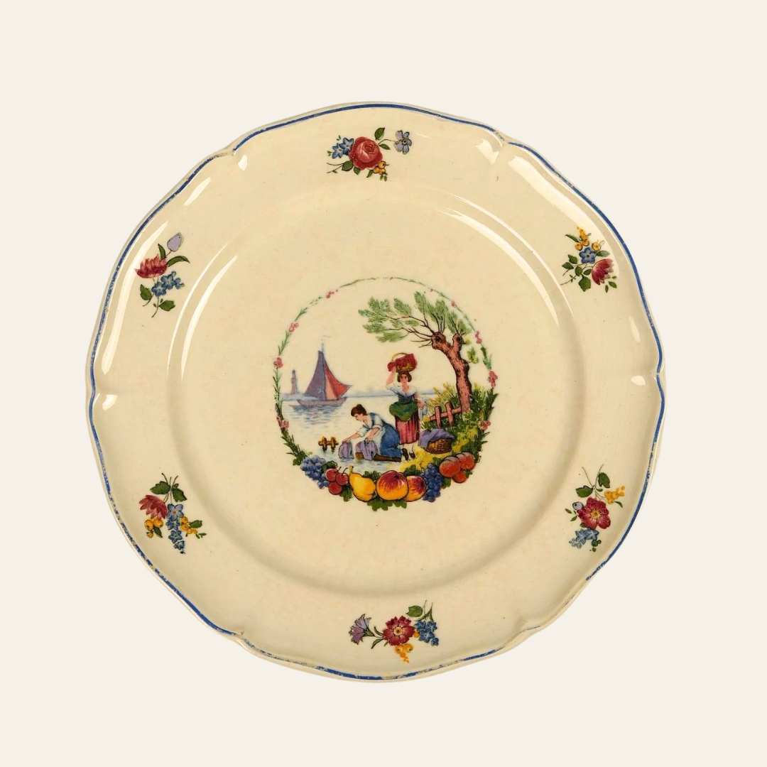 Antoine Watteau Inspired Pastoral Plates | Set of 4