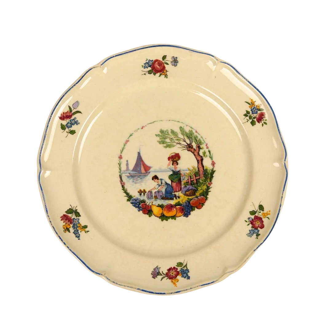 Antoine Watteau Inspired Pastoral Plates | Set of 4