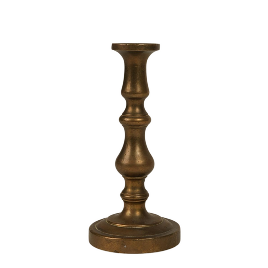 Small Vintage Brass Candle Holders | Set of 2