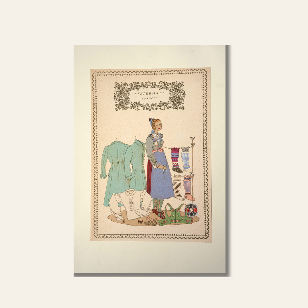 Austrian Folk Costume Print
