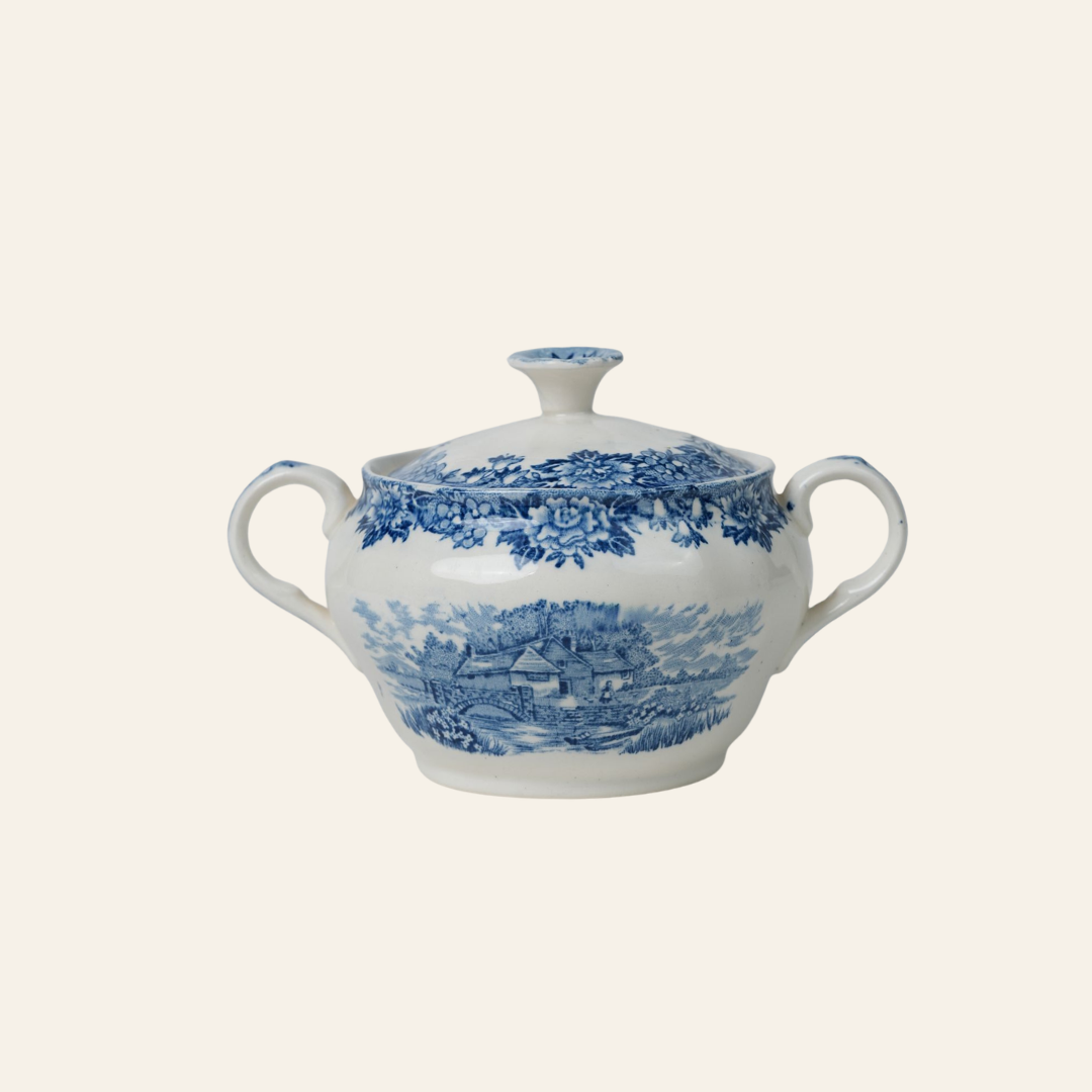 "English Village" Sugar Pot
