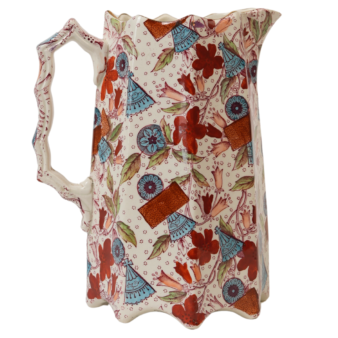 Rare Vintage Imari-style Porcelain Pitcher