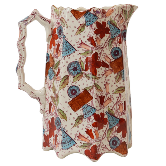 Rare Vintage Imari-style Porcelain Pitcher