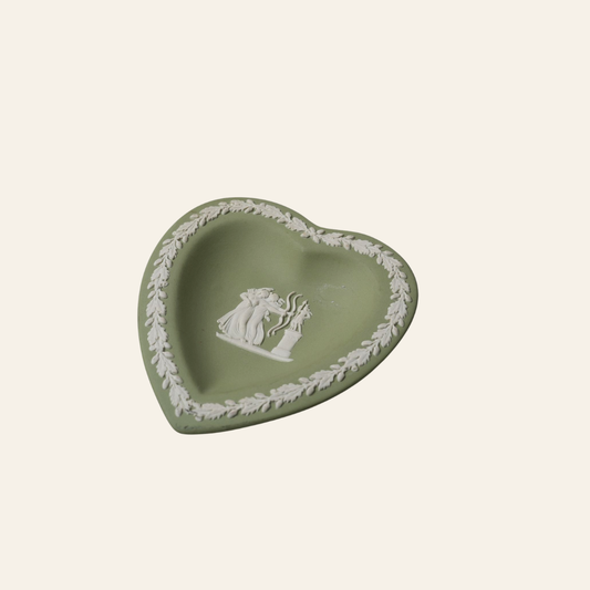Jasperware Wedgwood Heart-Shaped Trinket Plate