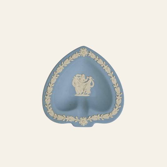 Jasperware Wedgwood Heart-Shaped Trinket Plate