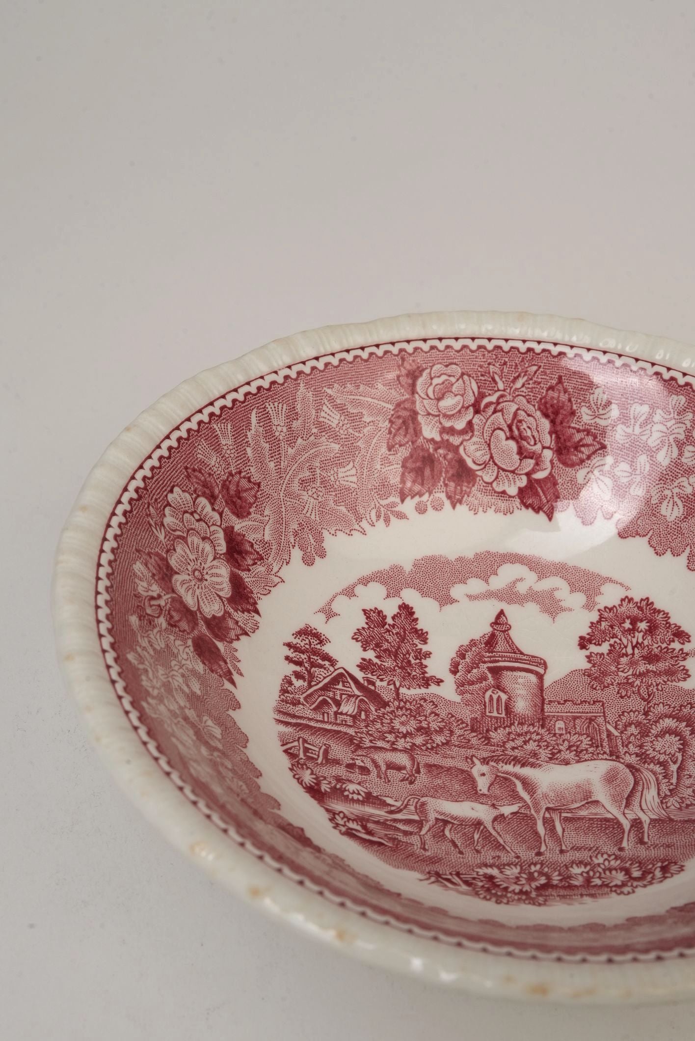 Vintage Adams 'English Scenic' Stew Bowls | Set of 2