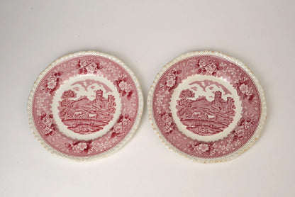 Vintage Adams 'Pastoral Scene' Dinner Plates | Set of 3