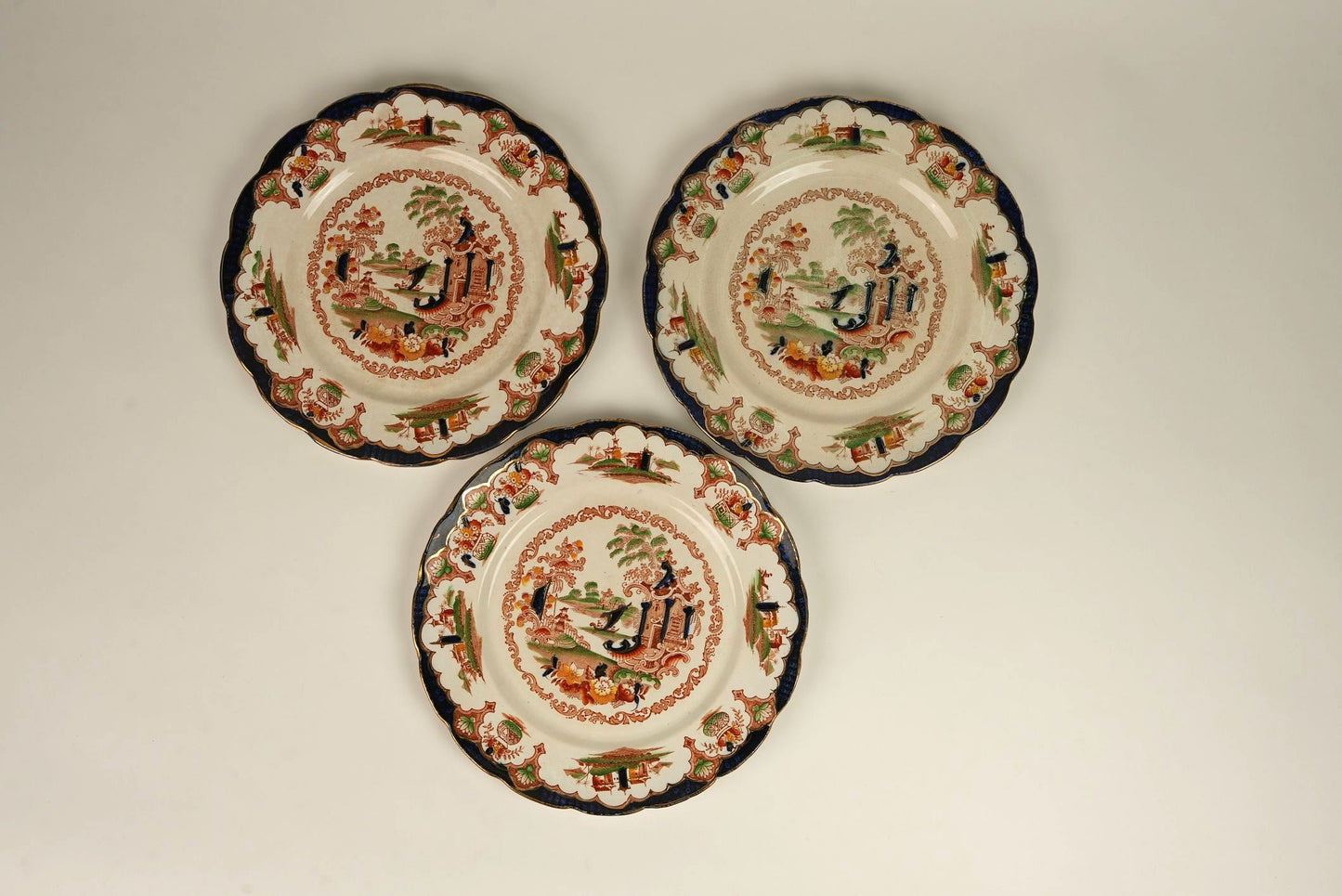 Antique British Anchor Pottery ‘Japan’ Plate