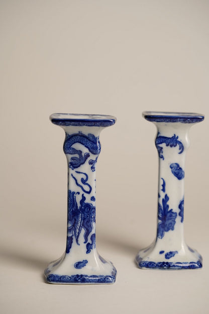 Rare Royal Doulton 'Oyama' Candlesticks