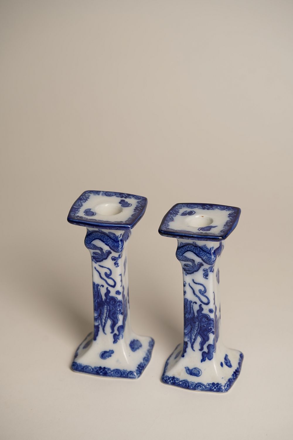 Rare Royal Doulton 'Oyama' Candlesticks