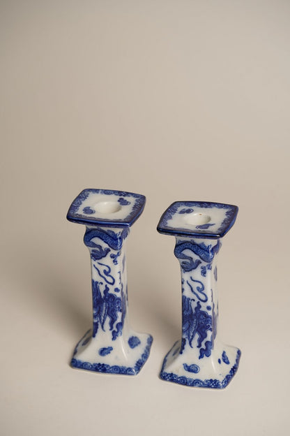 Rare Royal Doulton 'Oyama' Candlesticks