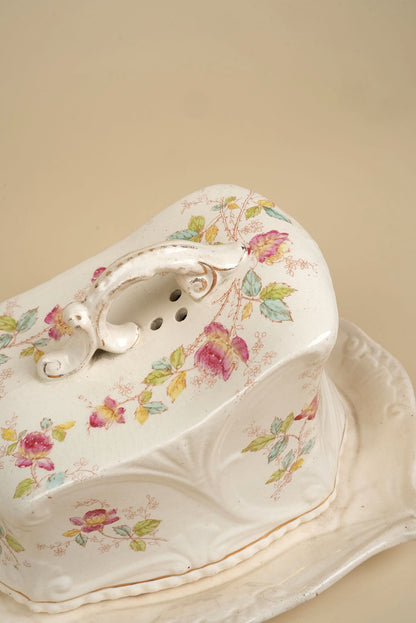 Antique Edwardian Cheese Dish with Cover