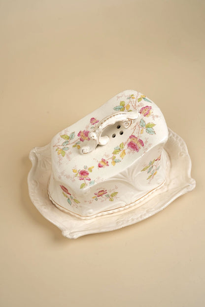 Antique Edwardian Cheese Dish with Cover