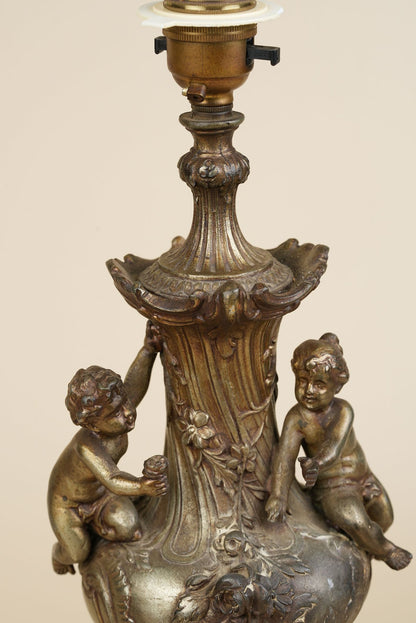 Antique Figural Cherub Table Lamp