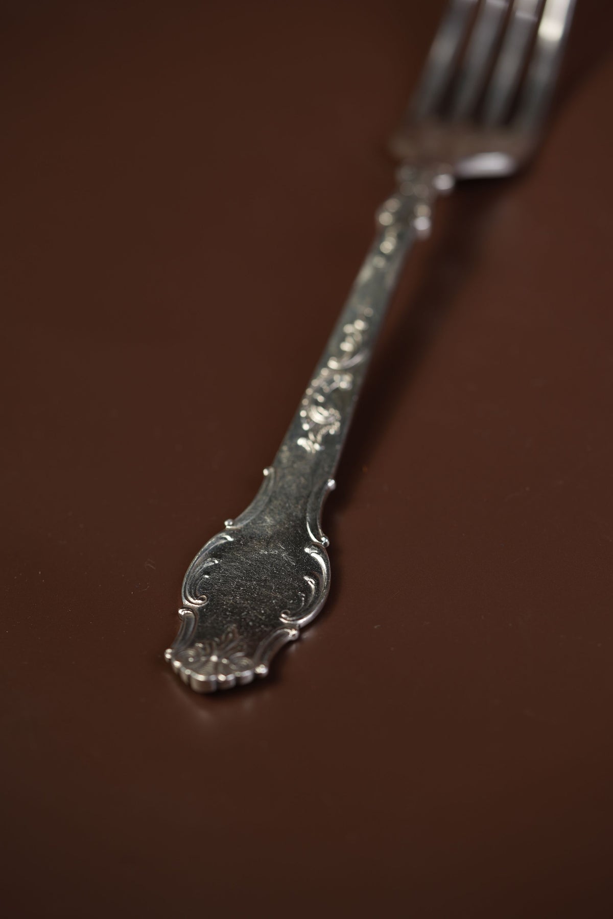 Antique French Silver-Plated Spoon & Fork Set, 12 Pieces