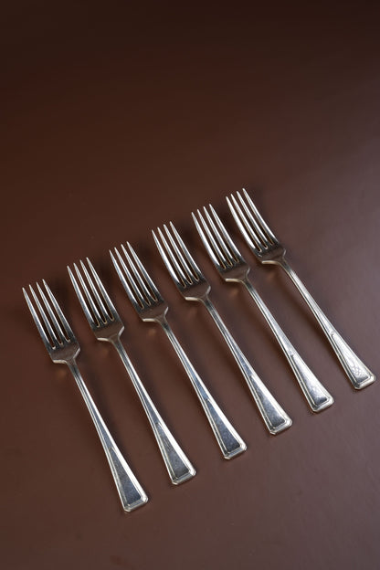Antique James Ryals Silver-Plated Canteen, Boxed — 36 Pieces (Service for 6)