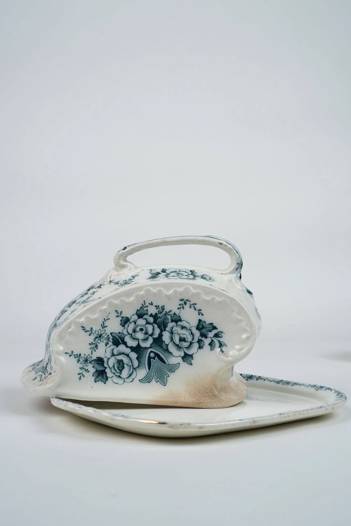 Antique Large Butter Dish