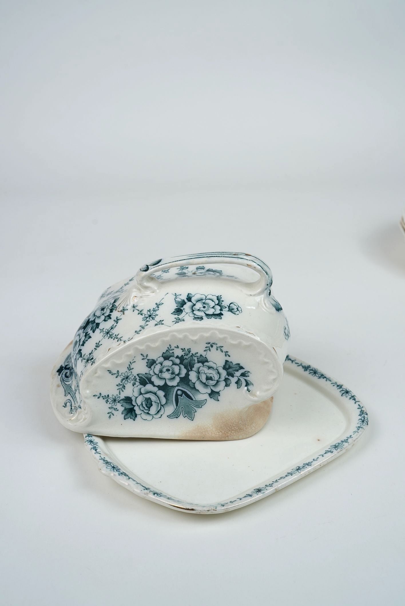 Antique Large Butter Dish