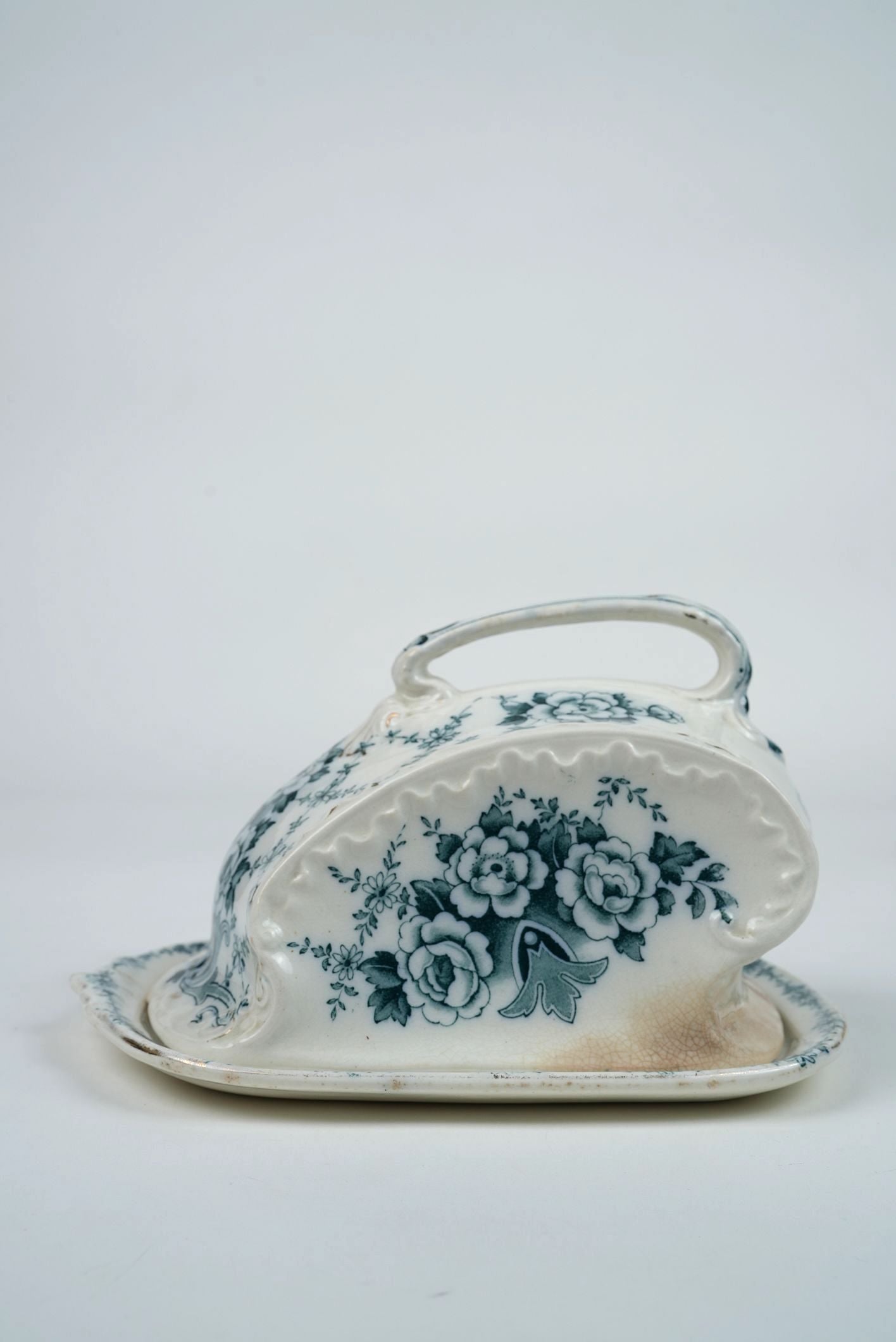 Antique Large Butter Dish