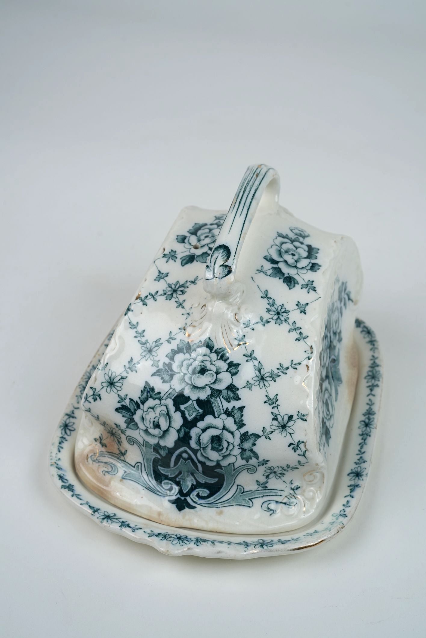 Antique Large Butter Dish