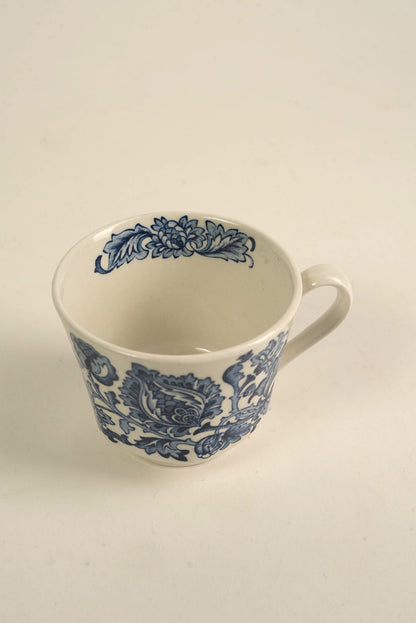 Vintage Ridgway "Jacobean" 14-Piece Ironstone Tea Set, England, c. 1960s