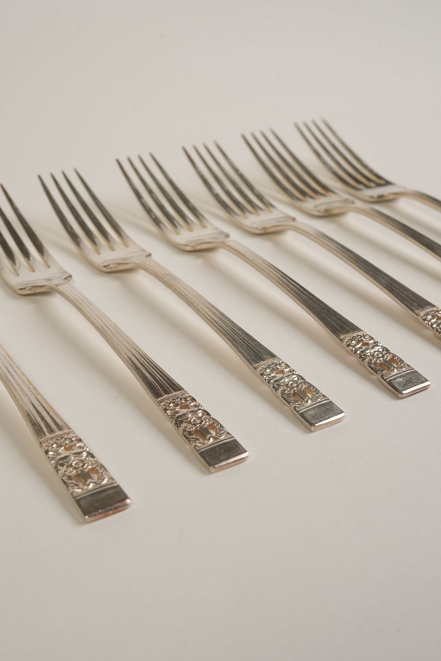 Antique Silver-plated Forks | Set of 8