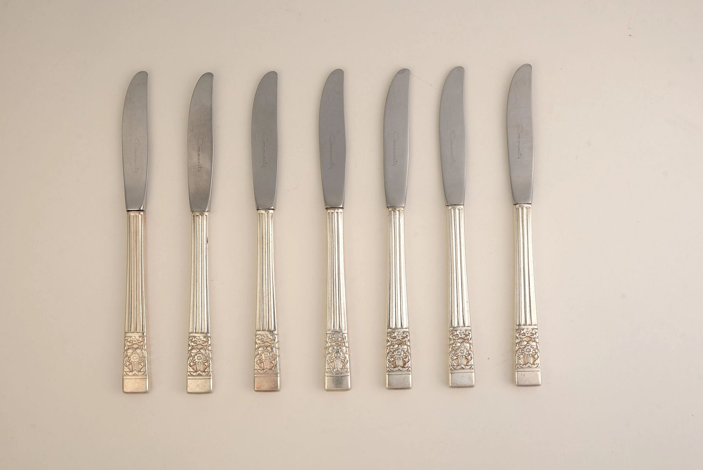 Antique Silver-plated Knives | Set of 8