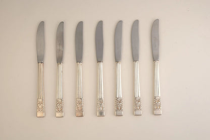 Antique Silver-plated Knives | Set of 8