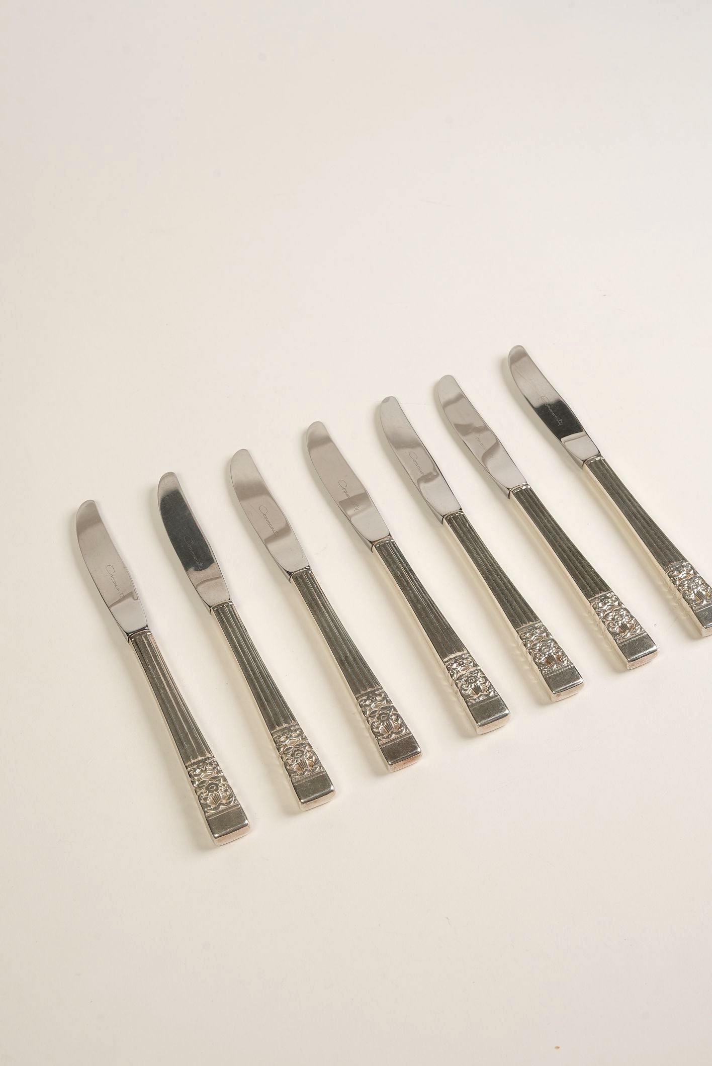 Antique Silver-plated Knives | Set of 8