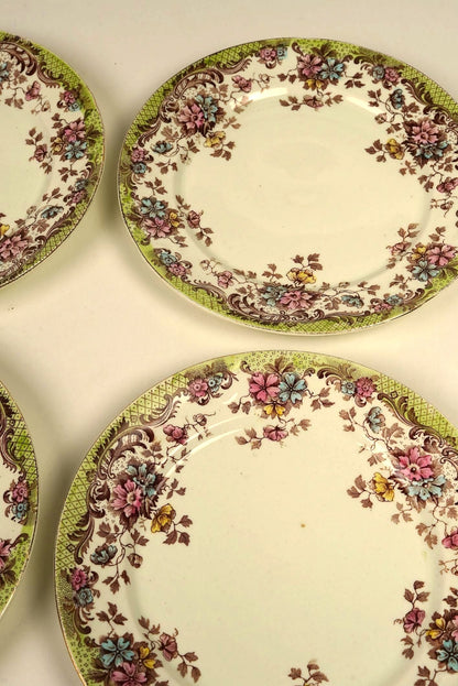 Set of 5 | Antique William Northwood “Maine” Pattern Dinner Plates