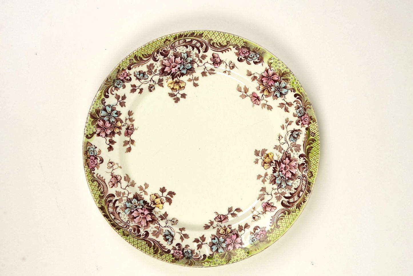 Set of 5 | Antique William Northwood “Maine” Pattern Lunch Plates