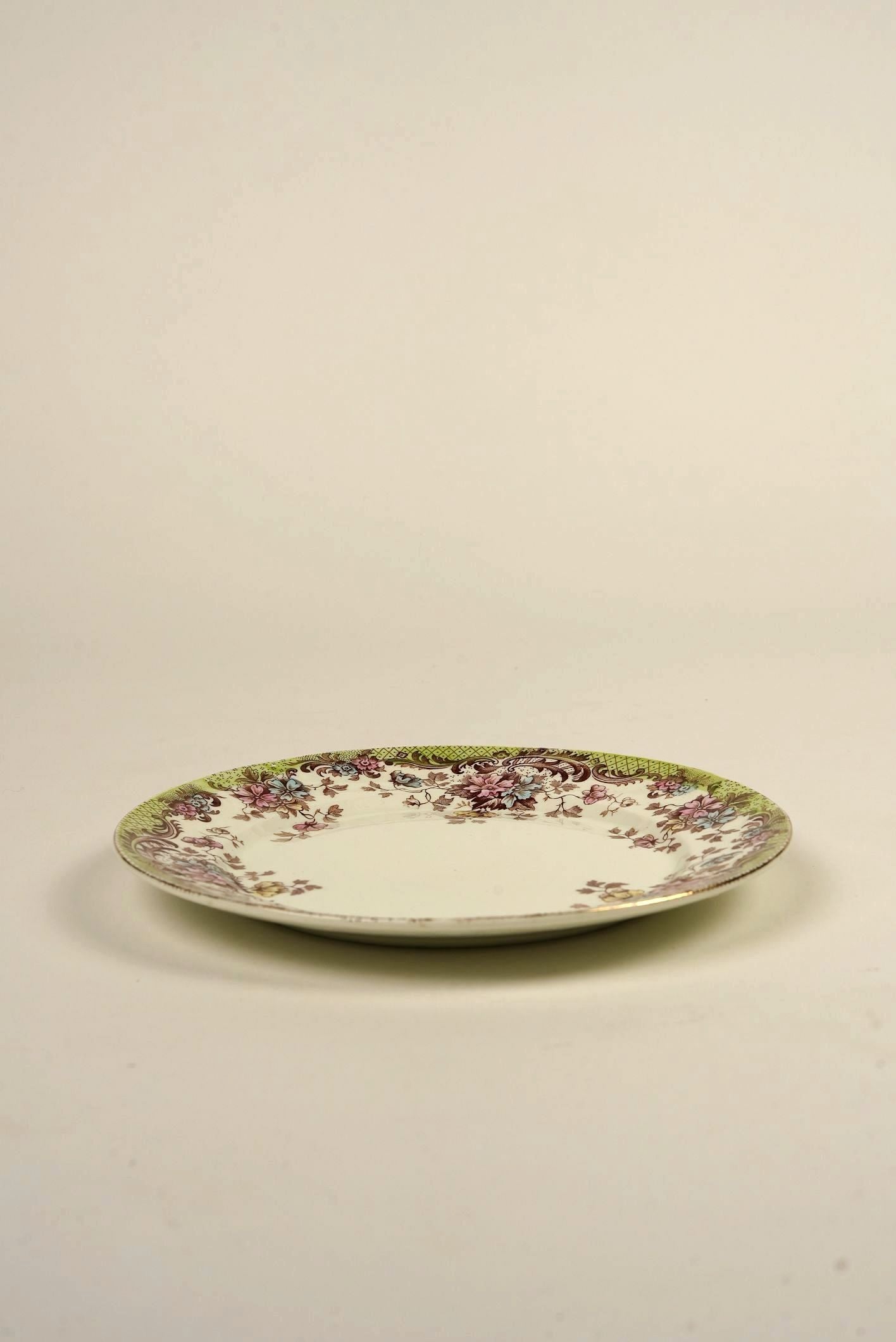 Set of 5 | Antique William Northwood “Maine” Pattern Lunch Plates