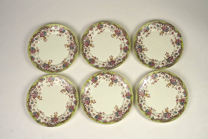 Set of 5 | Antique William Northwood “Maine” Pattern Dinner Plates