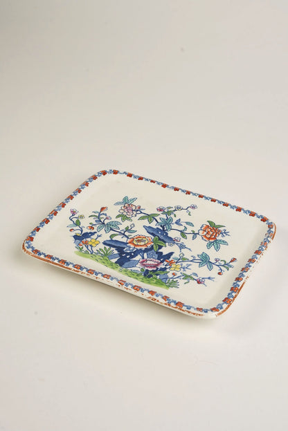 Mason's Ironstone Pompadour Cheese Platter