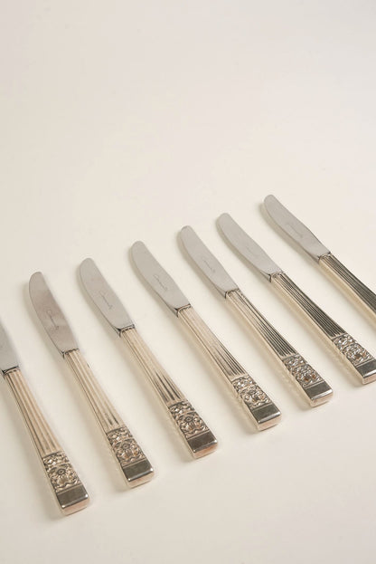 Antique Silver-plated Knives | Set of 8