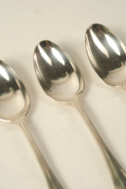 Set of 5 Antique Silver-Plated Teaspoons