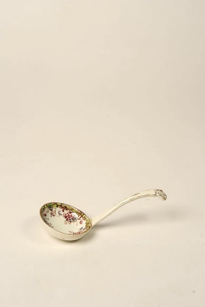 Antique William Northwood “Maine” Pattern Gravy Dish & Ladle | Set of 2