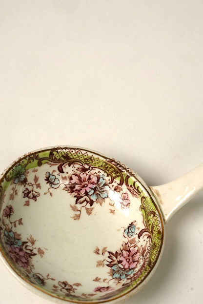 Antique William Northwood “Maine” Pattern Gravy Dish & Ladle | Set of 2