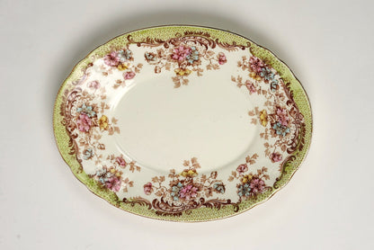 Antique William Northwood “Maine” Pattern Gravy Dish & Ladle | Set of 2