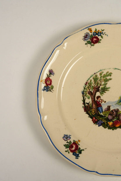 Antoine Watteau Inspired Pastoral Plates | Set of 4