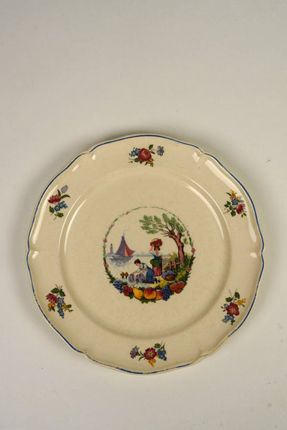 Antoine Watteau Inspired Pastoral Plates | Set of 4