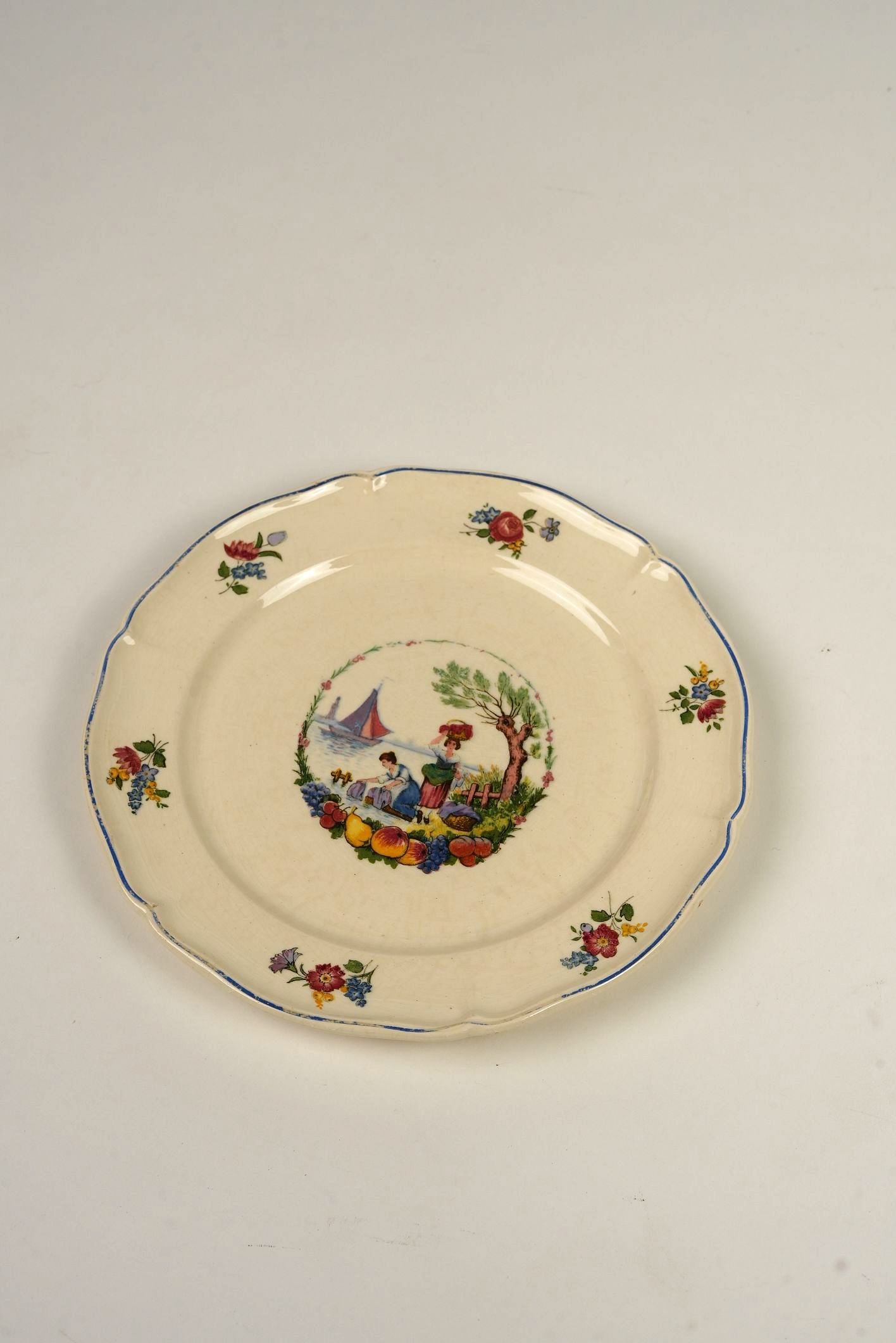 Antoine Watteau Inspired Pastoral Plates | Set of 4